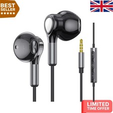 Dynamic Bass In-Ear Headphones with Tangle-Free Cable - Perfect for Everyday Use