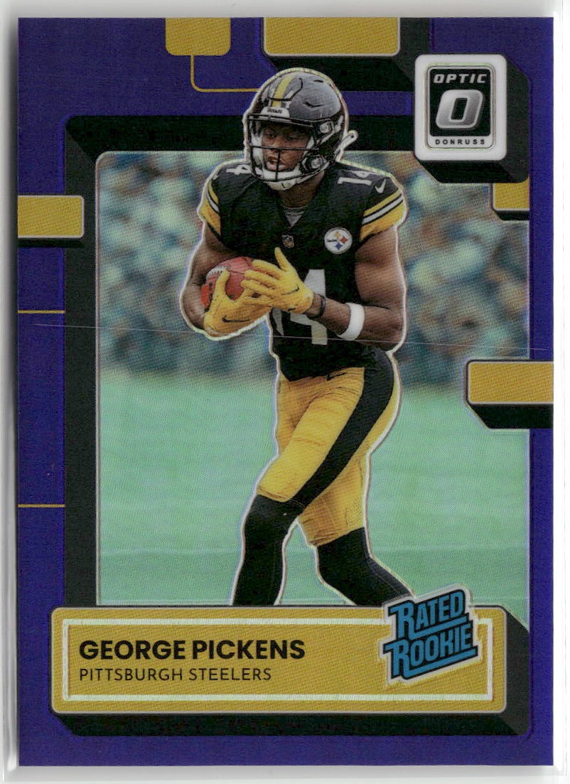 2022 Donruss Optic #223 George Pickens Purple #/50 RC ☘️119