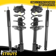 Front Quick Complete Strut & Rear Bare Shock Absorbers for 96-00 Toyota RAV4 AWD