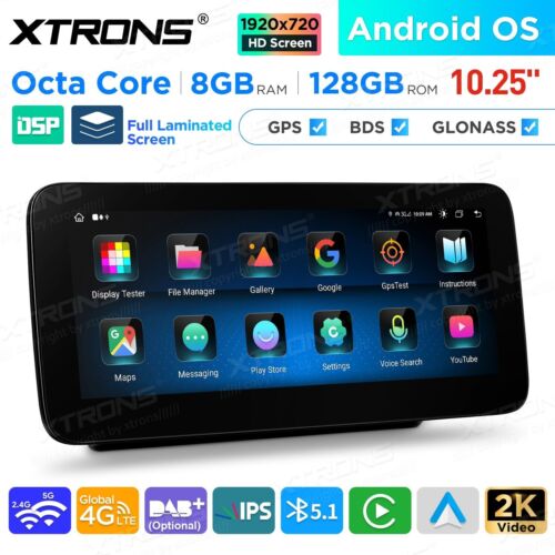 AUTORADIO ANDROID 8/128GB MERCEDES CLASSE C GLC W205 X253 2015-2018 NTG 5.1/2 - Foto 6 di 14