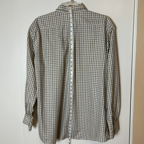 LL Bean Mens XL Plaid Check Wrinkle Resistant Long Sleeve Shirt - Picture 15 of 22