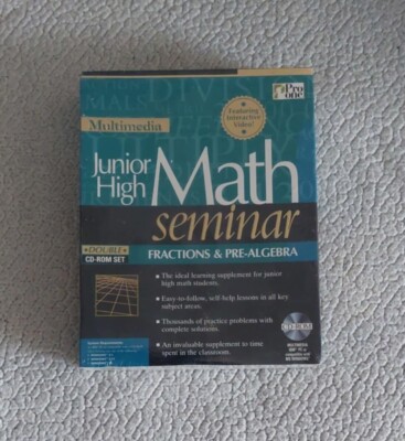 Junior High Math Seminar PC Educational Software