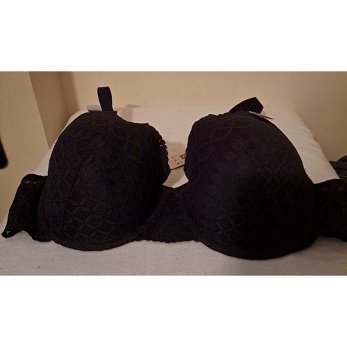 Etam Impertente Lightly Lined Lace Bustier Bra Black 38D - Picture 13 of 15