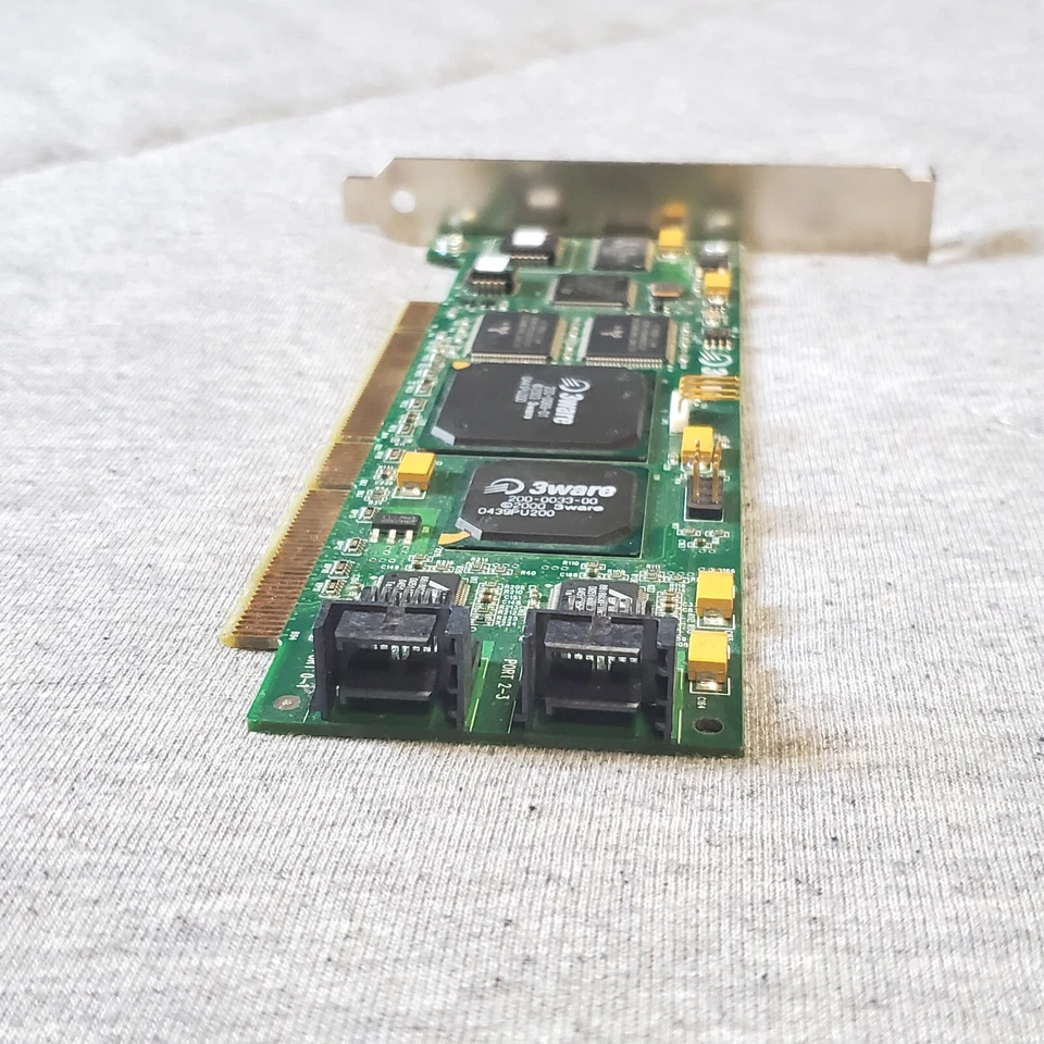 3Ware 4x SATA RAID card - vintage PCI-X - 8506-4LP - Image 2 of 4