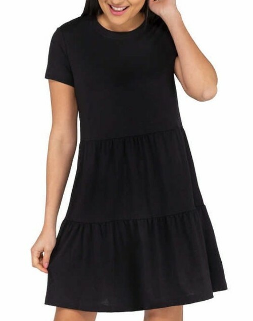 nicole miller black jersey dress NWT NICOLE MILLER BLACK STRETCH JERSEY DRESS Sz M