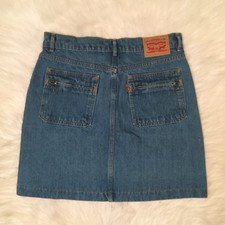 Levi's Blue Jean denim Orange Tab skirt size 27 BNWOT