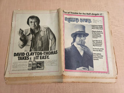 Vintage Rock N Roll Newspaper Magazine  UK Rolling Stone December 21, 1972  #124