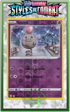 Spoink Reverse - EB05:Styles de Combat - 055/163 - Carte Pokemon Neuve Française