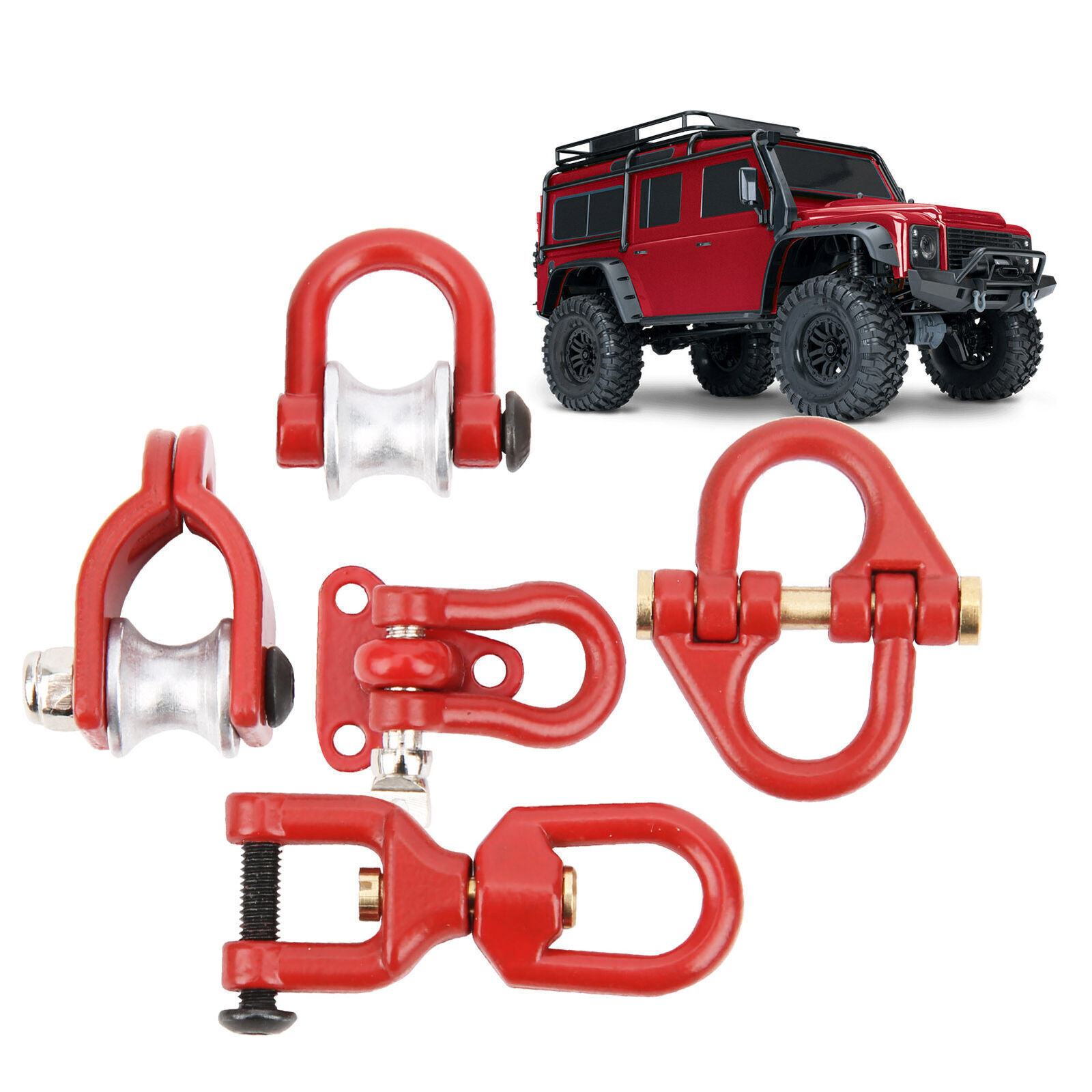 1/10 RC Car Metal Tow Hooks Trailer Towing Buckle Decoration