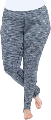 Soybu Women's Abstract Lines Plus Allegro Performance Legging, Black/White, 2X