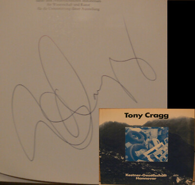 Anthony Cragg Signed Catalog Original Signed Signature Autograph