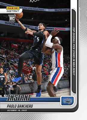 2022-23 Panini Instant NBA Paolo Banchero Rookie RC Parallel SP
