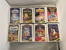 McDonalds Walt Disney Masterpiece Collection Happy Meal VHS Toys Comple LOT Of 8