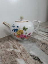 Furstenberg Victoria And Albert Museum Porcelain Mini Tea Pot Franklin Mint