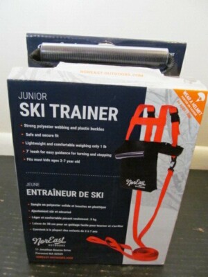 Noreast Junior Ski Trainer Black Backpack with Red Straps for Ages 2+