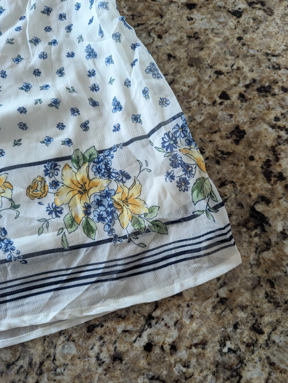 OFF WHITE Abito donna Tiny Creek floreale bianco sporco taglia L