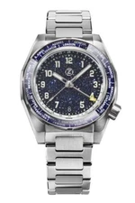 New Zelos Thresher 41mm Aventurine GMT 200m Ti Watch - DEALER & WARRANTY