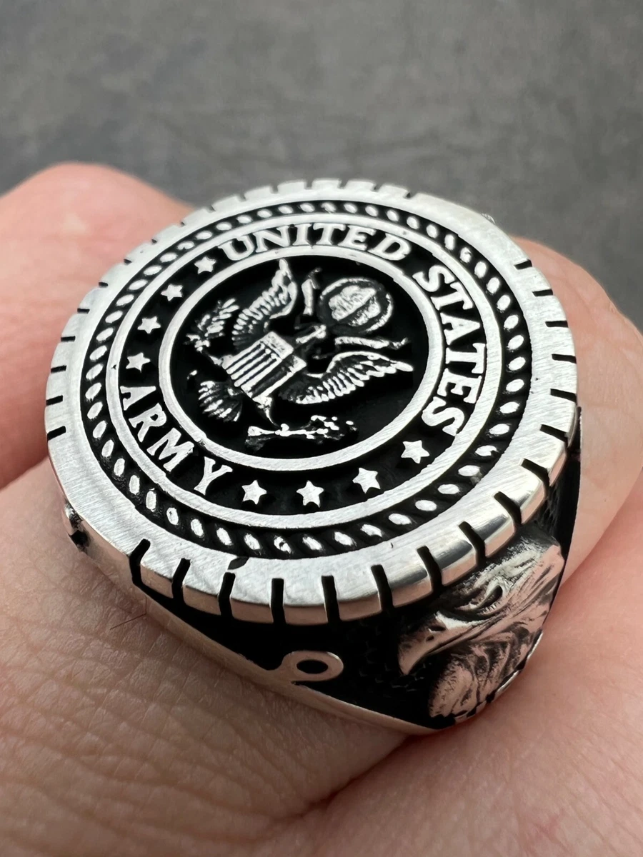 Us army sterling silver best sale ring