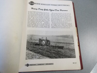 Massey Harris Offset Disc Harrows Sales Sheets from Dealer Catalog 15 Page