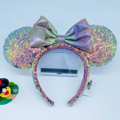 50th Anniversary Earidescent Iridescent Pink Ears Disney Headband Minnie NWT Disney 50th Anniversary Earidescent Iridescent Pink Ears  main image 2