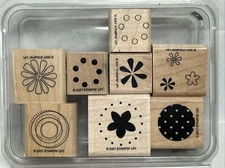 Stampin' Up! Polka Dots & Petals Set of 8 Flowers & Polka Dots Scrapbooking