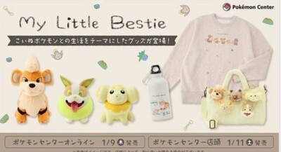 PSL Pokemon Center Original My Little Bestie Goods Stuffed Toy