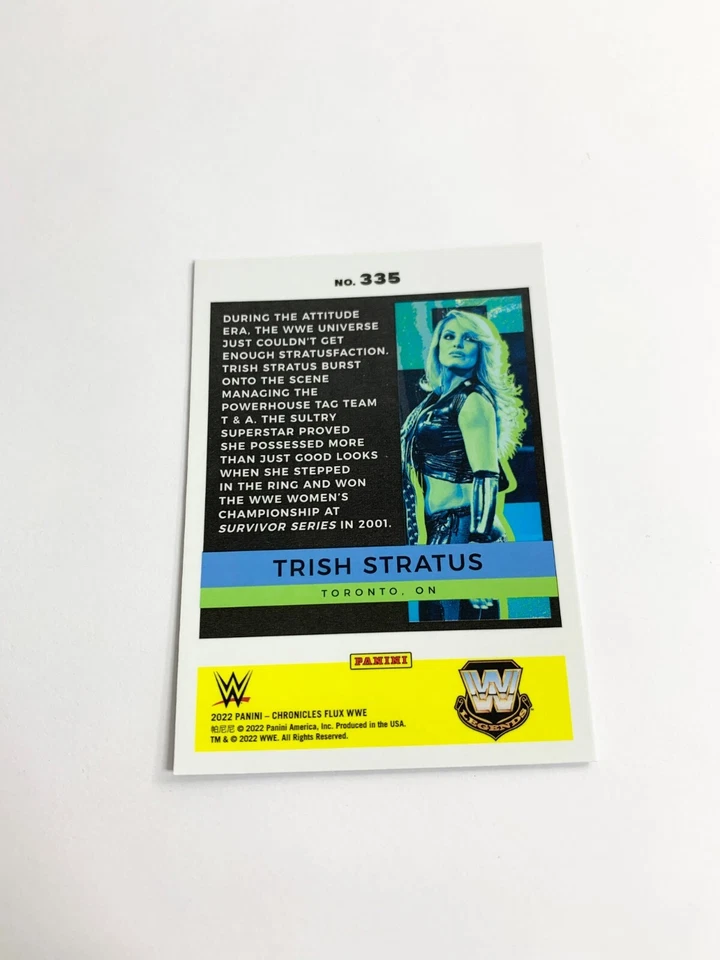 Trish Stratus 2022 Panini Chronicles Flux WWE Base Card # 335 - Image 2 of 2