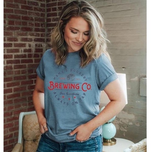 Women’s Mama's Boobery Short Shirt Brewing Breast tee Feeding Sleeve. - Picture 4 of 11