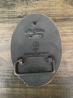 Great State of Texas Solid Brass Vintage Belt Buckle - Award  display picture 3