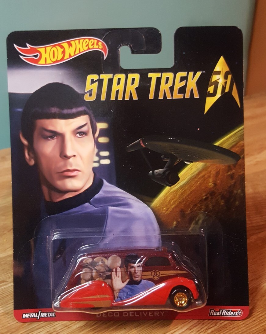 HOT WHEELS　ミニカー　スター・トレック　スポック　リアルライダーズ Hot Wheels Pop Culture Star Trek Spock Deco Delivery 1:64