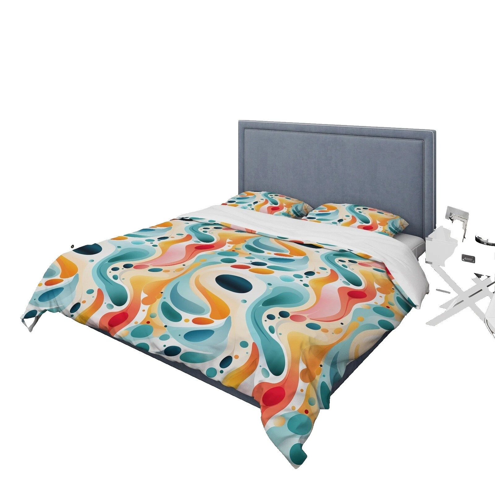 Multicolor Abstracto Fundas de edredón y Juegos de Cama