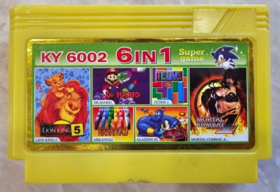 Vintage Video Game cartridge from 1990's for 8 bit consoles Famicom,Dendy,Pegas
