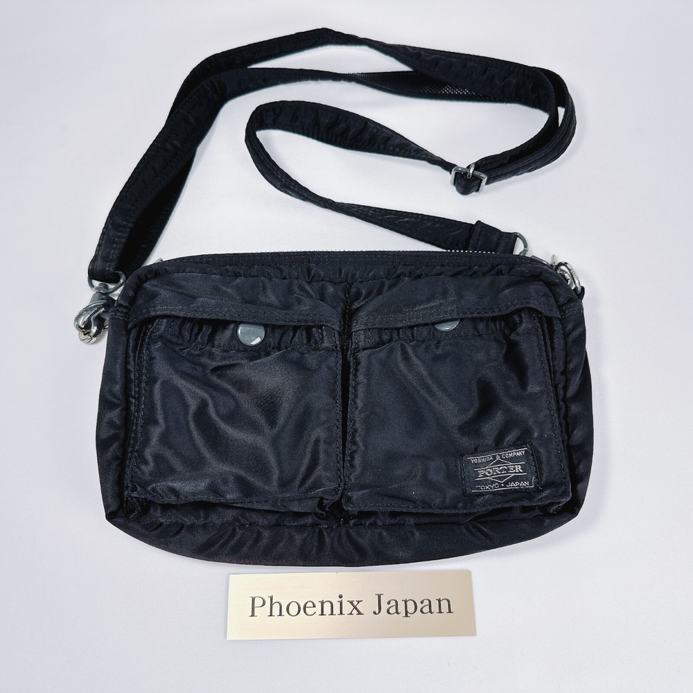 YOSHIDA Bag PORTER Tanker Shoulder Bag Nylon Black Used 622-68809