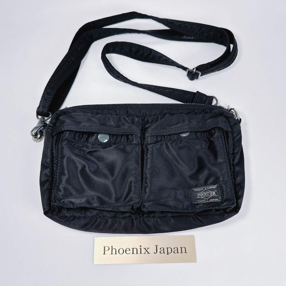 YOSHIDA Bag PORTER Tanker Shoulder Bag Nylon Black Used 622 YOSHIDA Bag PORTER Tanker Shoulder Bag Nylon Black Used 622