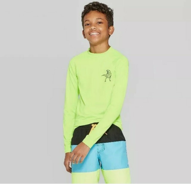 Cat \u0026 Jack Boys Long Sleeve Rash Guard 