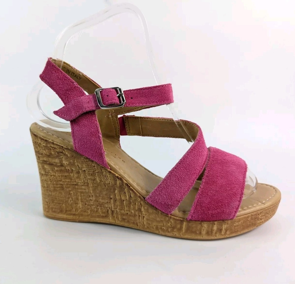 Wedge Fuchsia Pink Sandals Uk LK Bennett Sandals Pink Fuchsia 40