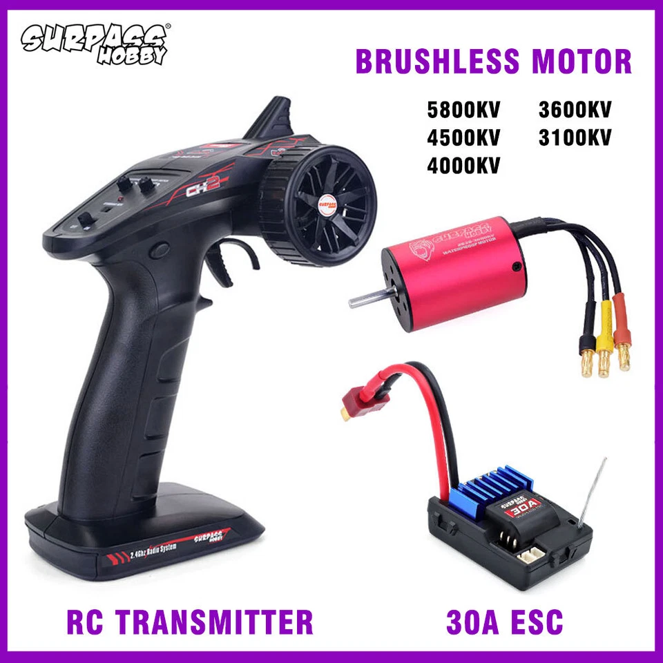 SURPASS HOBBY RC Transmitter Receiver Motor ESC Comb for 1/12 1/16 1/18 RC Car - Image 4 of 4