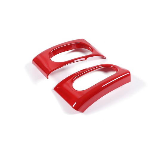 2PCS ABS Red Side Air Condition Outlet Vent Frame Trim For Corvette C6 2005-2013 - Picture 2 of 7