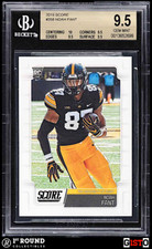 POP 1: Noah Fant RC BGS 9.5: 2019 Score Rookie Card Gem Mint Plus Gisto #358. rookie card picture