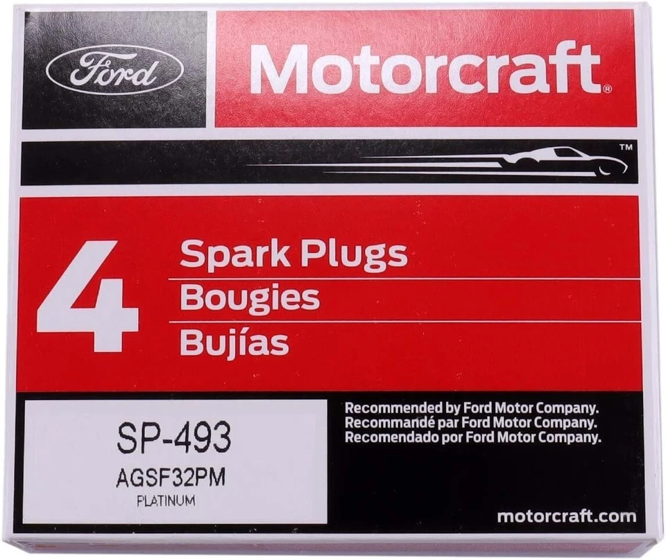 Свеча зажигания Motorcraft SP-493 комплект из 4 предметов для Chevy GMC Ford Mazda Mercury новая - Изображение 2 из 2