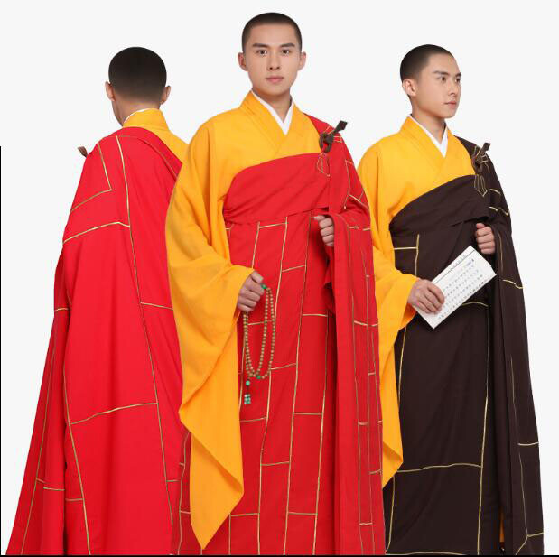 New Zen Buddhist Zuyi Kesa Cassock Robe Men Lay Monk Meditation Gown