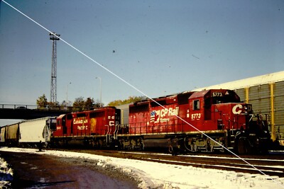 Original Dia CP RAIL Canadian Pacific LOCO 5773 + 5648   OKT 2008