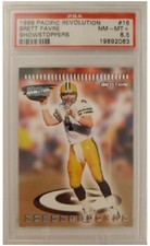 1999 Pacific Revolution Brett Favre SHOWSTOPPERS #16 graded PSA 8.5 card POP 1