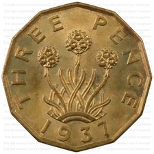 1937 - 1952 King George VI Brass Threepence 3d - Choose Your Year! Free Postage