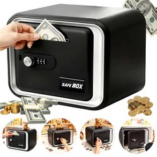 Abschließbar Spardose Kinder Tresor - Safe mit Passwortcode - Sparschwein Bank