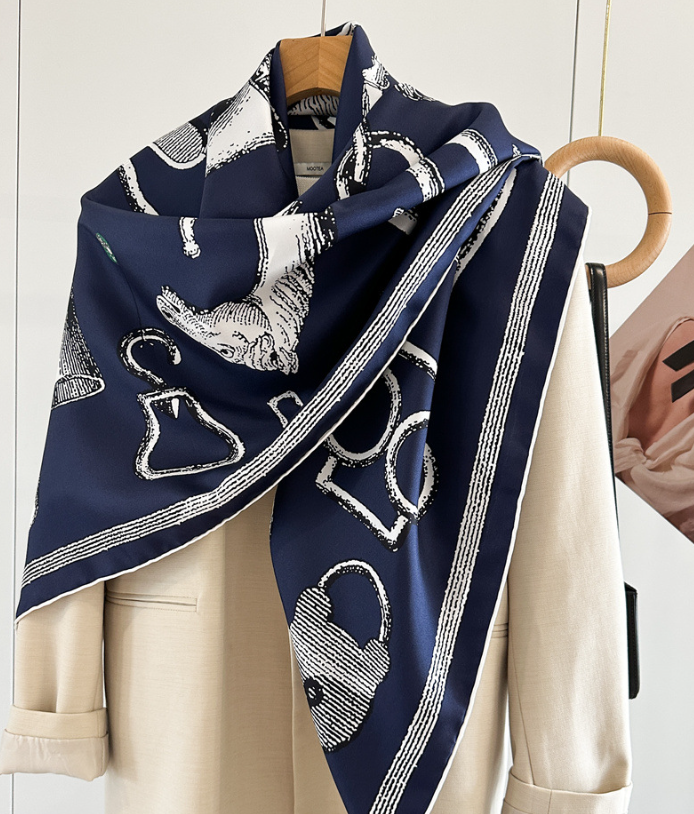 100% Silk Mulberry Scarf 53