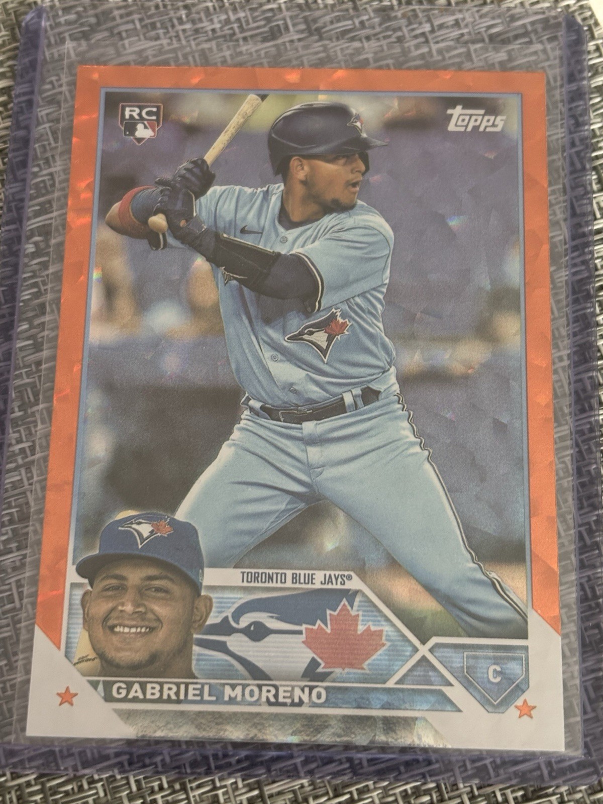 2023 Topps Series 1 - #169 Gabriel Moreno (RC) Orange Foil Diamondbacks #42/299