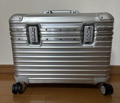 Rimowa Pilot Trolley Silver 4 wheels Carry Case Suitcase NEW | eBay