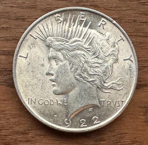 L753 US USA UNITED STATES 1922 TUBE 20 x $1 SILVER BU UNC PEACE DOLLARS - 15.4OZ