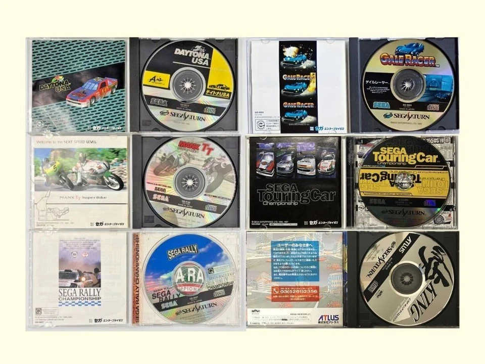 Lot 6 Sega Saturn Rally Championship Daytona USA Racing Games Set SS Tested - Image 2 of 2